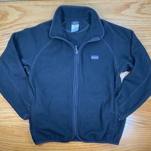 Patagonia fleece full-zip jacket. Kids Med. Black